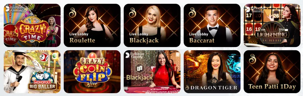 Jeux de casino en direct APHRODITE CASINO