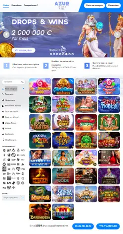 l'application et interface APHRODITE CASINO