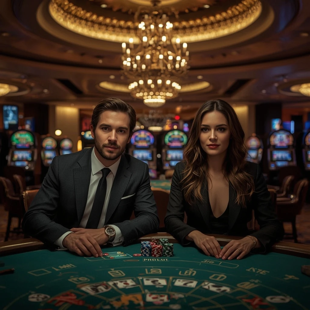 Deux joueurs de poker dans un APHRODITE CASINO